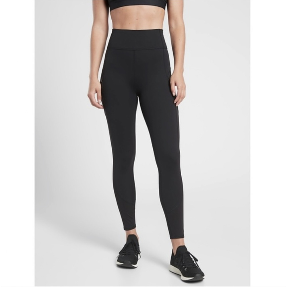 Athleta Black High Rise Rainer Tight Compression Leggings